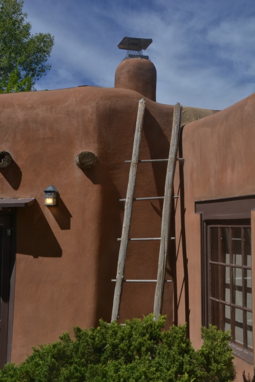 ladder on adobe
